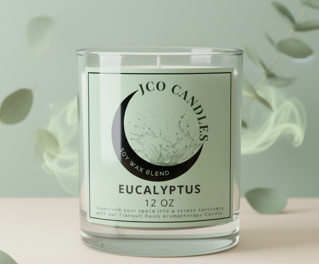 Eucalyptus 12 ounce scented candle
