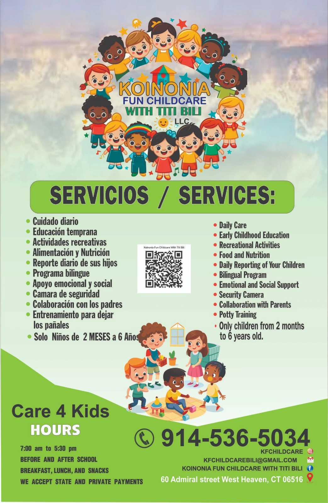 Koinonia Fun Childcare services in West Haven CT